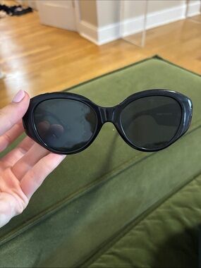 Off-White Black Oval Cat-Eye Sunglasses